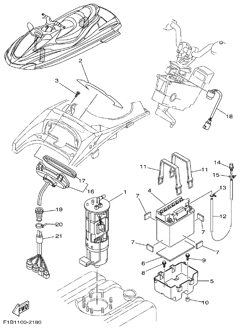 Yamaha FX10 ELECTRICAL 3 parts diagram